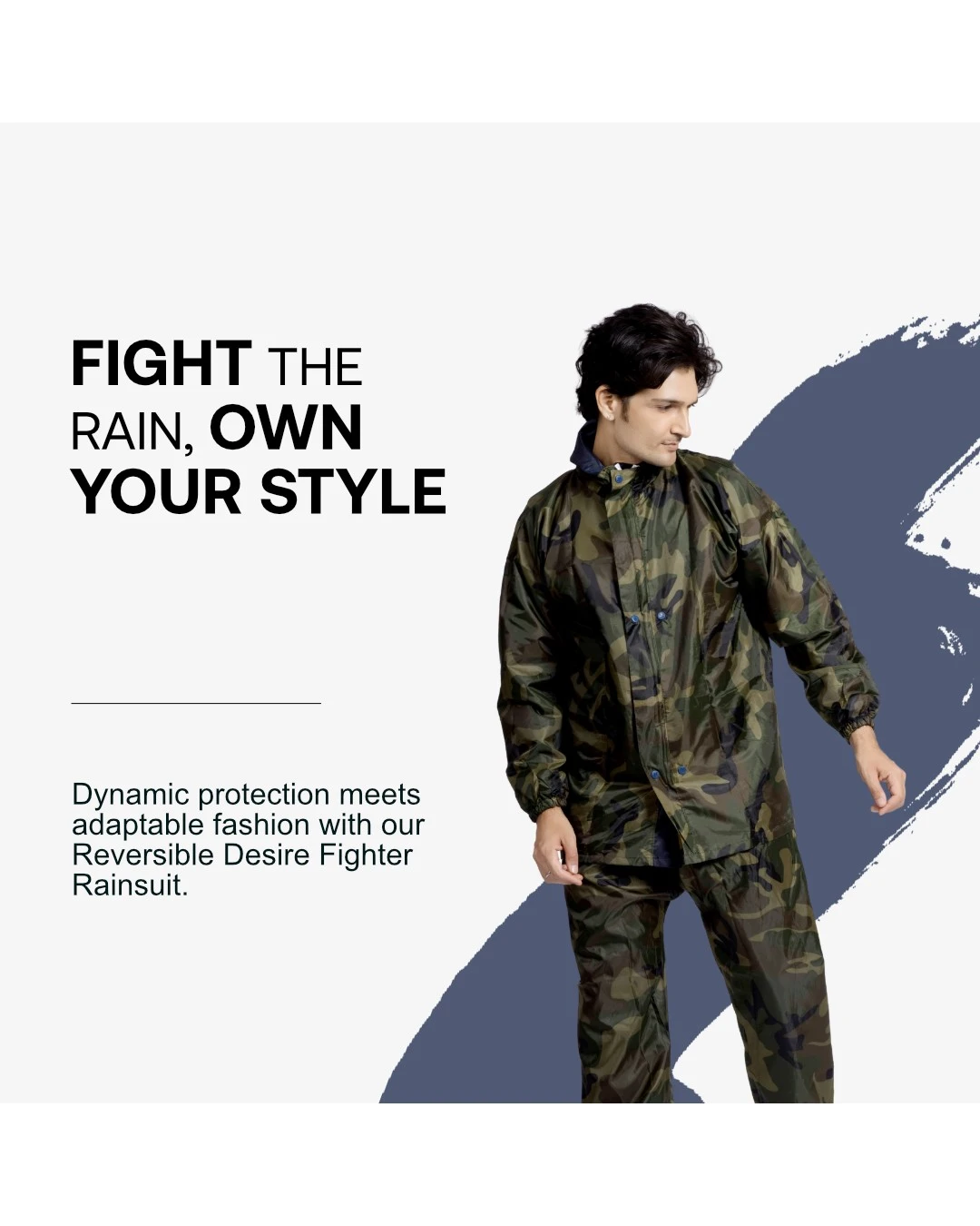 94M Reversible DESIRE FIGHTER Taping Rainsuit - Image 6