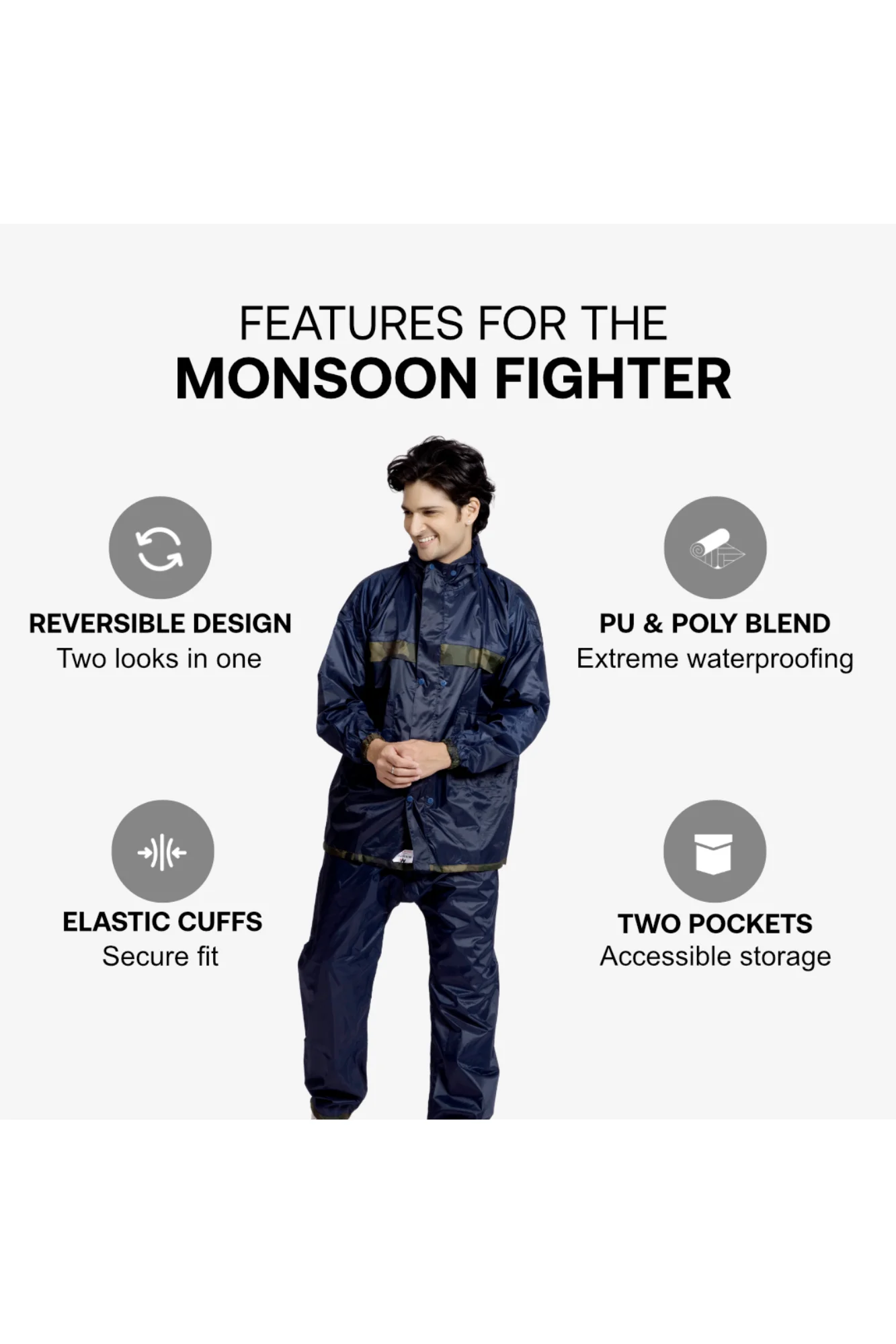 94M Reversible DESIRE FIGHTER Taping Rainsuit - Image 38