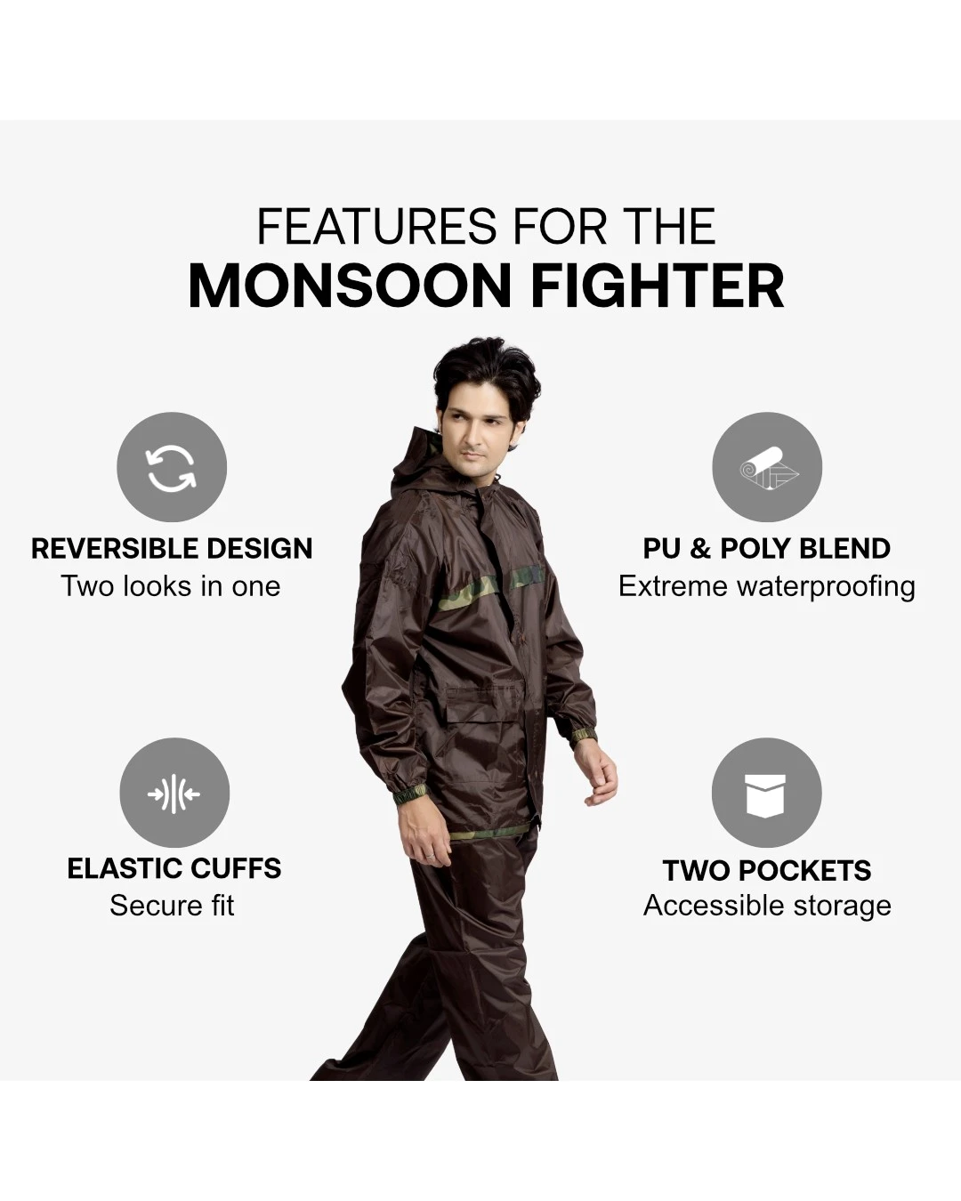 94M Reversible DESIRE FIGHTER Taping Rainsuit - Image 11