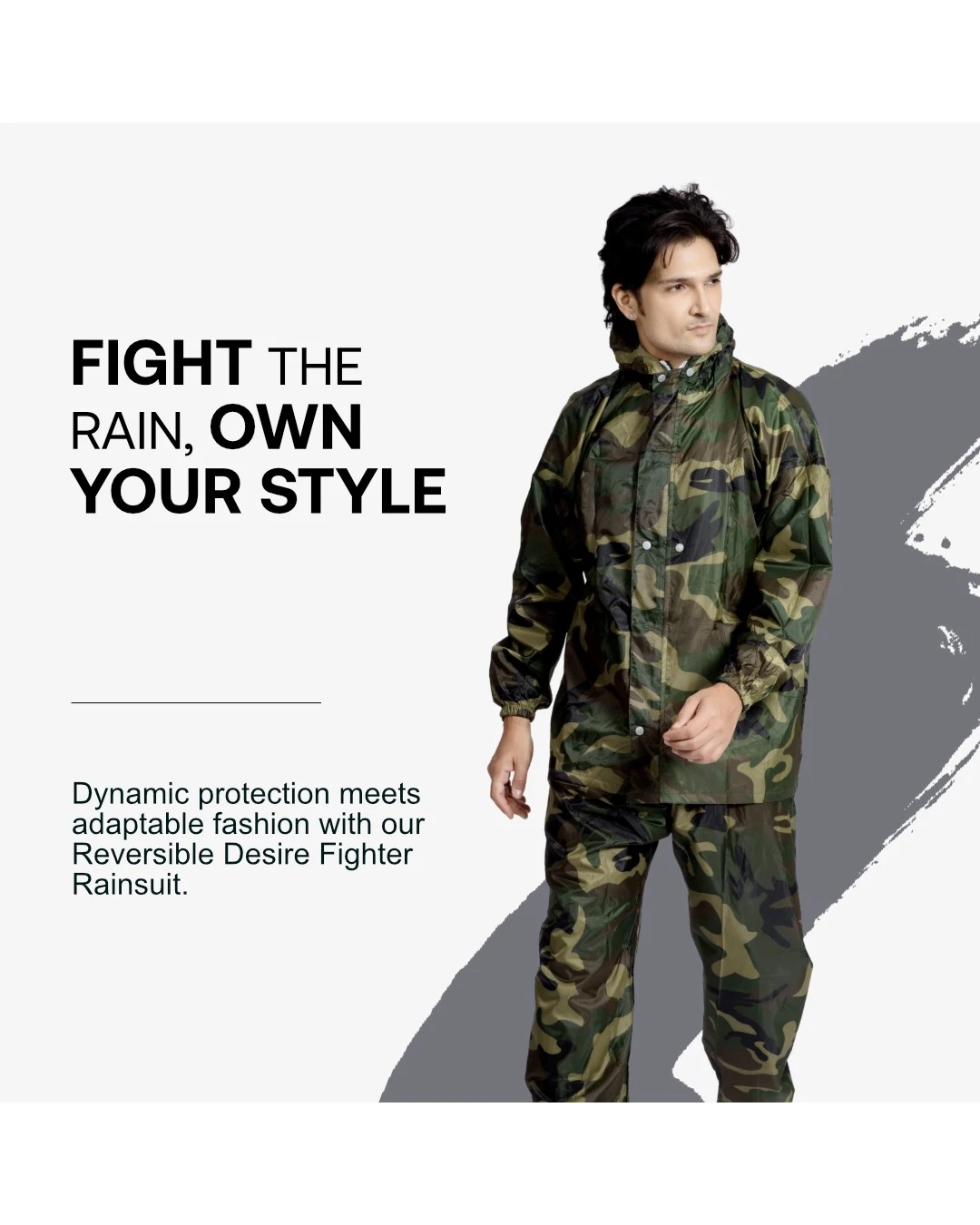 94M Reversible DESIRE FIGHTER Taping Rainsuit - Image 14