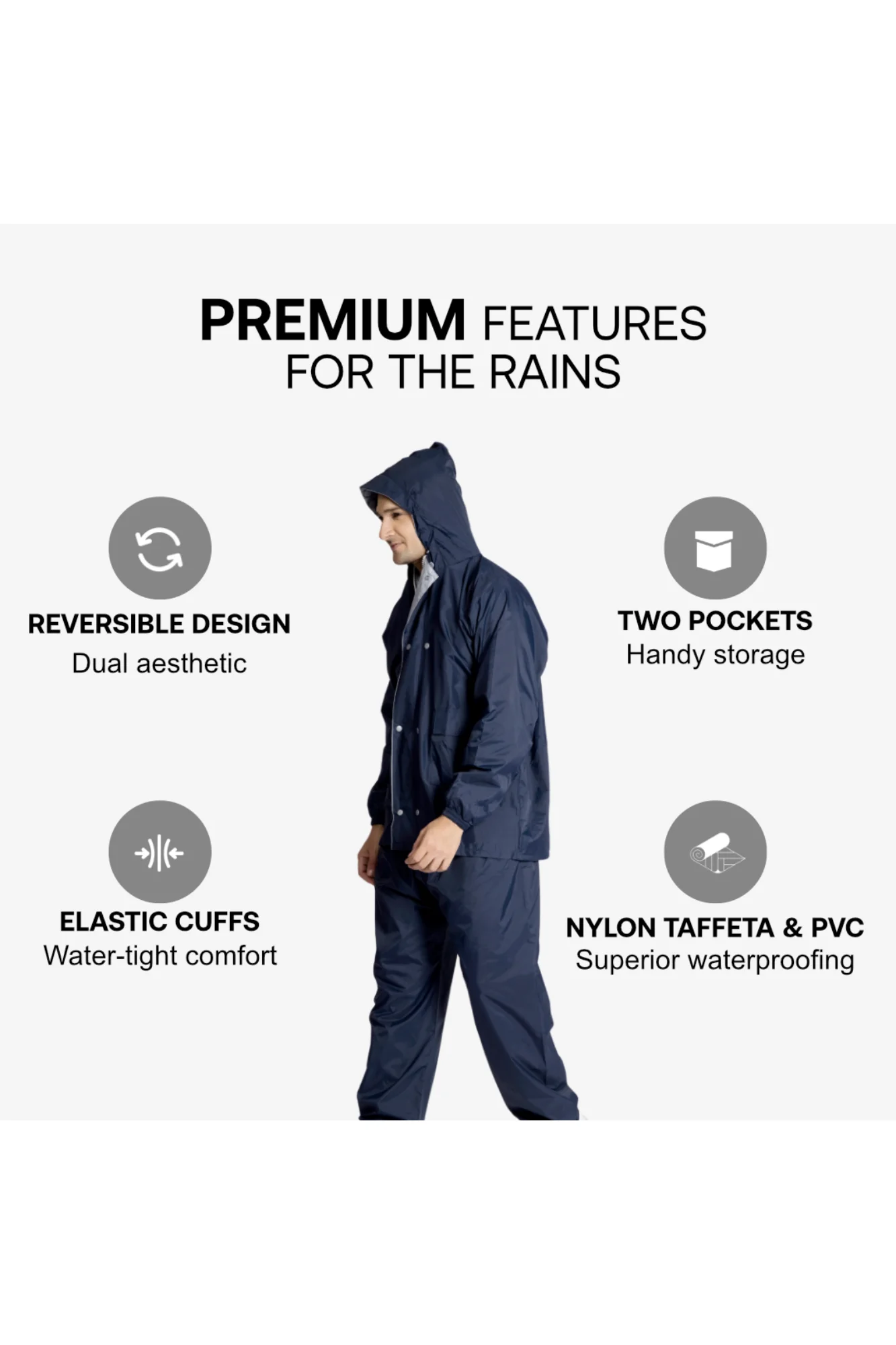 95M Reversible SOLITAIRE Rainsuit - Image 34