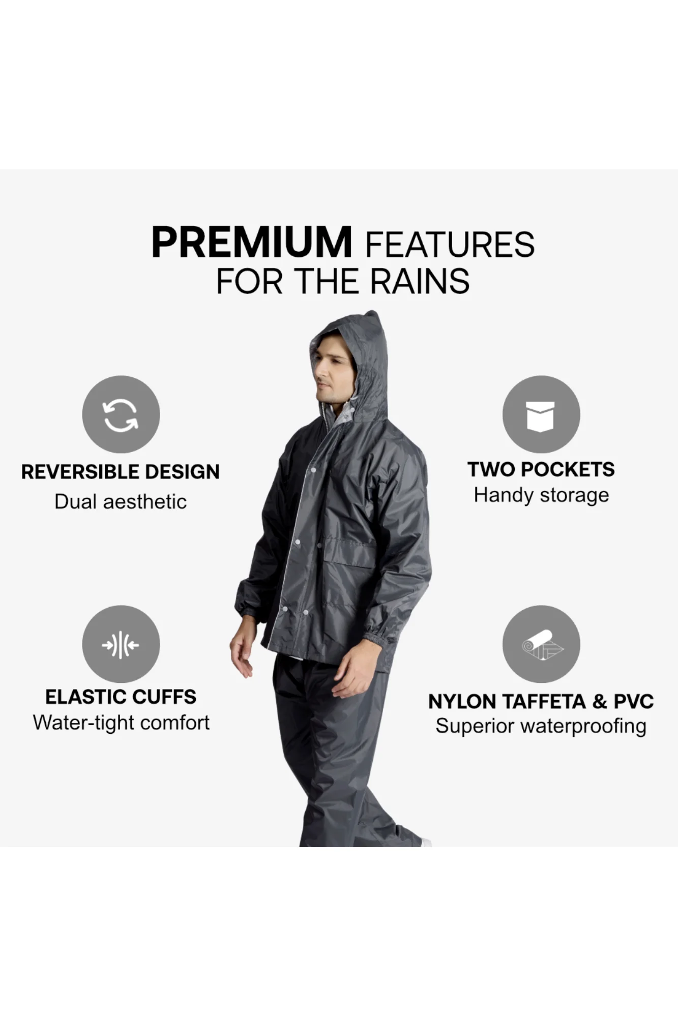95M Reversible SOLITAIRE Rainsuit - Image 38