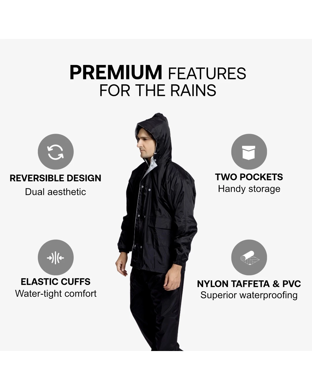 95M Reversible SOLITAIRE Rainsuit - Image 11