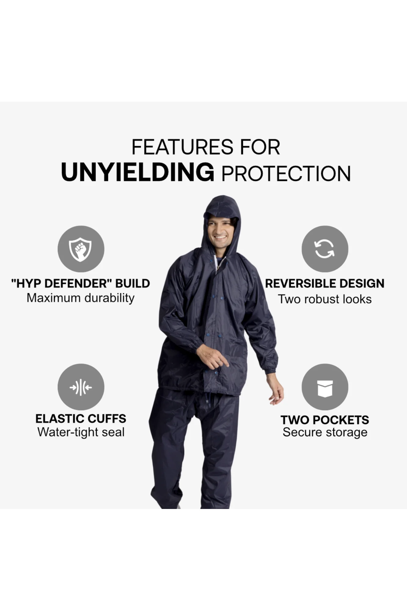 98M Reversible HYP DEFENDER Taping Rainsuit - Image 38