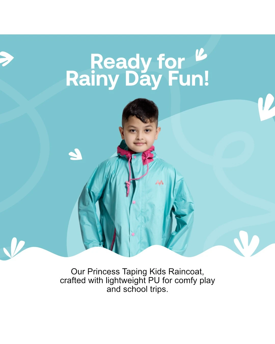45K PRINCESS Taping Kids Raincoat - Image 4