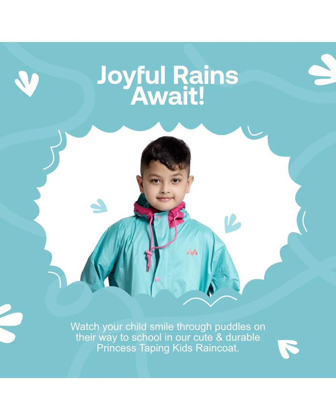 45K PRINCESS Taping Kids Raincoat - Image 2