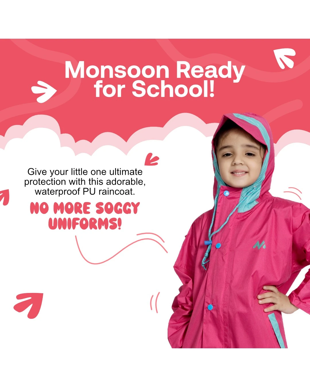 45K PRINCESS Taping Kids Raincoat - Image 11