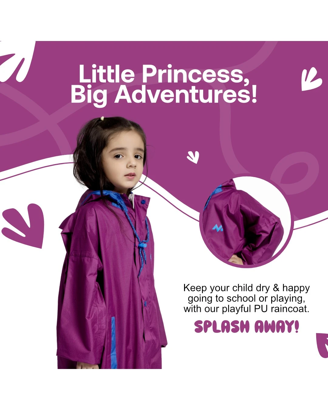 45K PRINCESS Taping Kids Raincoat - Image 9