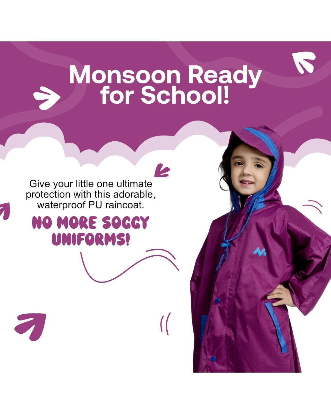 45K PRINCESS Taping Kids Raincoat - Image 7